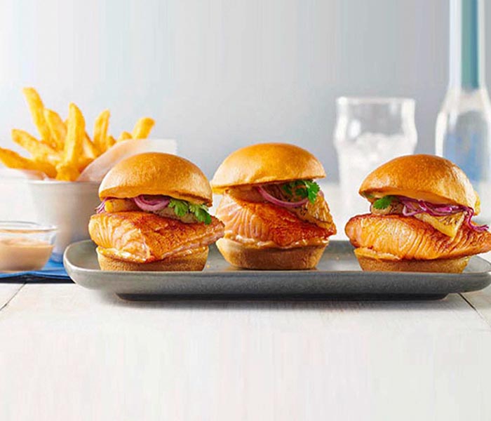 Salmon sliders