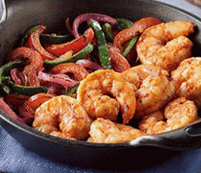 Chipotle Lime Sizzling Shrimp Fajitas
