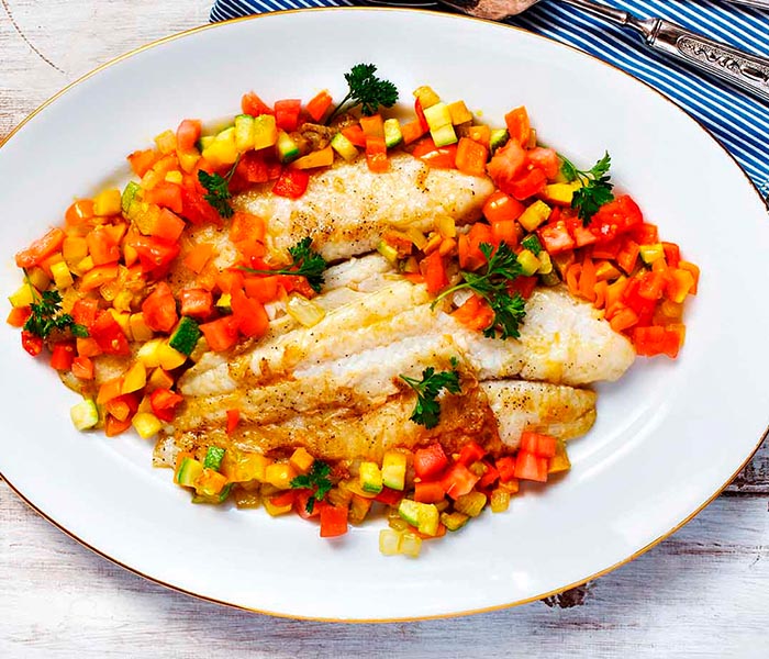 Roasted Basa with Vegetables